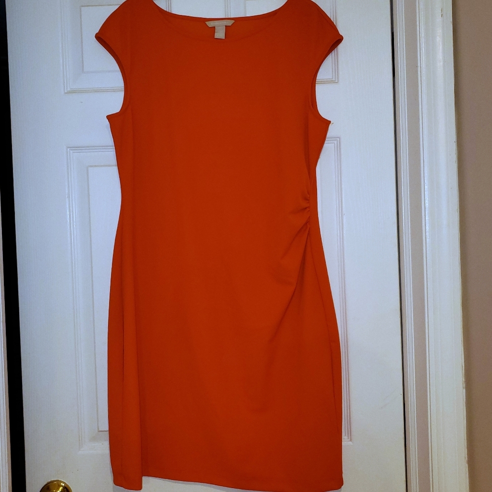 NWOT pretty orange-coral dress